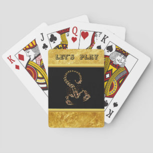 Bronze Poisonous-korpion mycket venomös insekt Spel Kort
