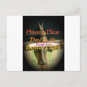 Bronze Rabbit Sculpture med inspirationsofferter Vykort