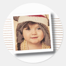 Bronze Rand jul Photo Ram Sticker