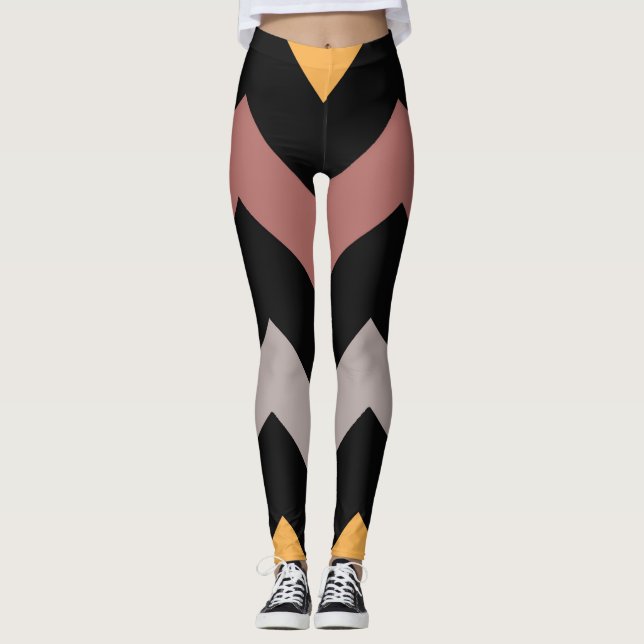 Bronze Silved Guld Leggings (Framsida)
