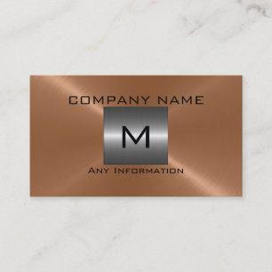 Bronze Stainless Steel Metall Visitkort
