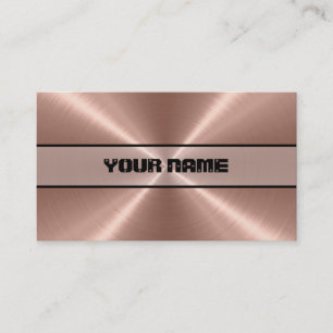Bronze Stainless Steel Metall Visitkort