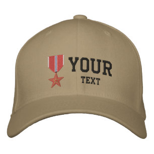 Bronze Star OEF Broderad Keps