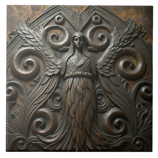 Bronze Sylph Kakelplatta (Framsidan)