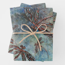 Bronze Tippade Dragonflies på Magic Himlar