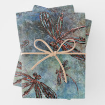 Bronze Tippade Dragonflies på Magic Himlar