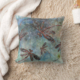 Bronze Tipping Dragonflies Magic Himlar Kudde