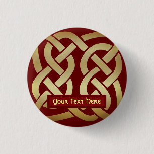 Bronze Tone Celtic Knot Knapp