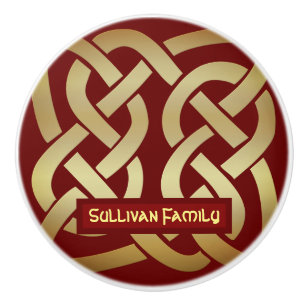 Bronze Tone Celtic Knot Knopp