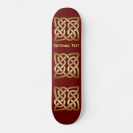 Bronze Tone Celtic Knot Mini Skateboard Bräda 18,5 Cm