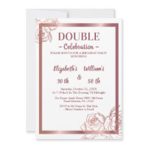 Bronze Vuxen Dubbla Joint twin-födelsedag