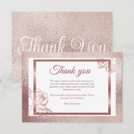 Bronze Vuxen Dubbla Joint twin-födelsedag Tack Kort