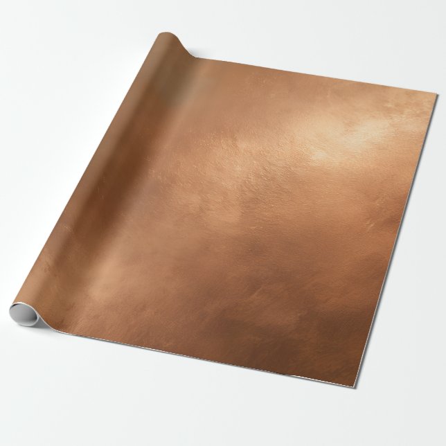 Bronze Wall Textured Wrapping Papper Presentpapper (Utrullad)