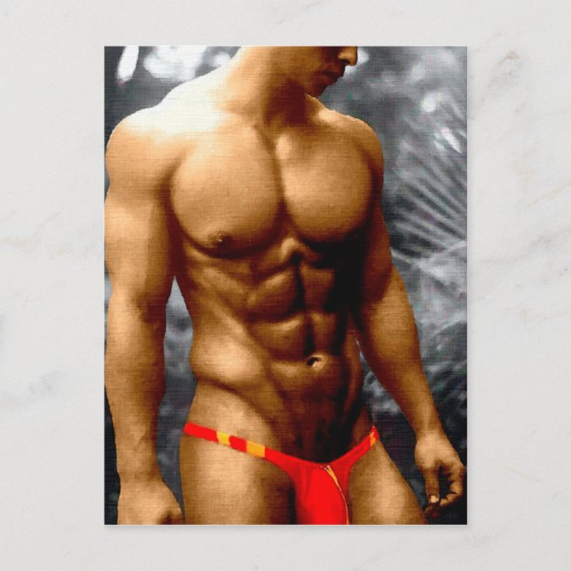 Bronzed Hunk Vykort (Framsida)