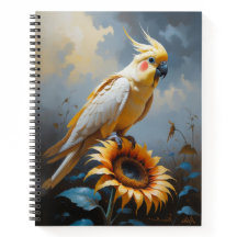 Bronzefallow Cockatiel Oljemålning