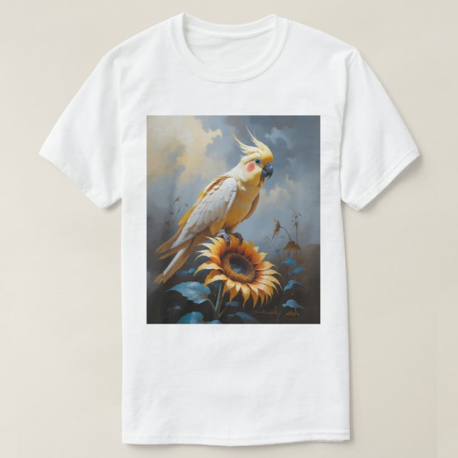 Bronzefallow Cockatiel Oljemålning | Dreamlike T Shirt (Design framsida)