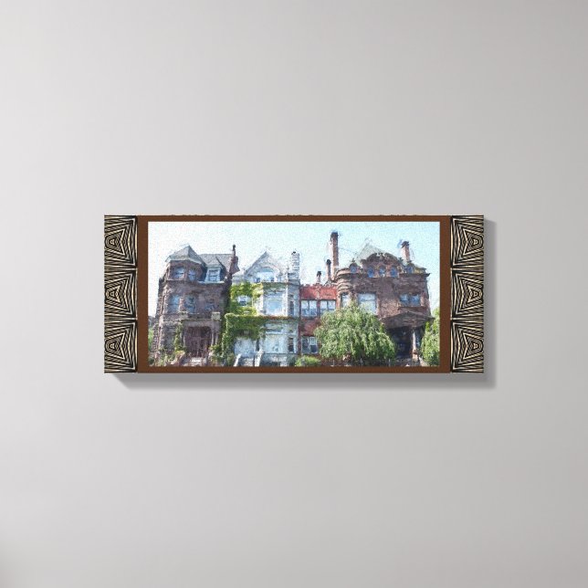 Bronzeville Chicago, IL Southside Canvastryck (Framsida)