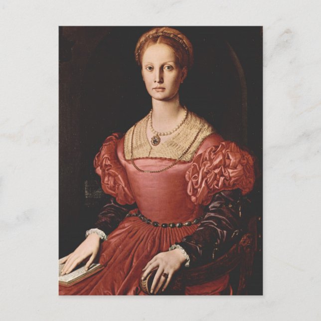 Bronzino - Lucrezia Panciatichi - 1540 Vykort (Framsida)