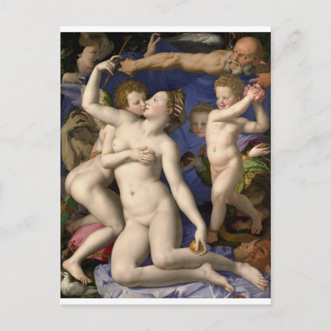 Bronzino: Venus, cupid, lård och tid Vykort (Framsida)