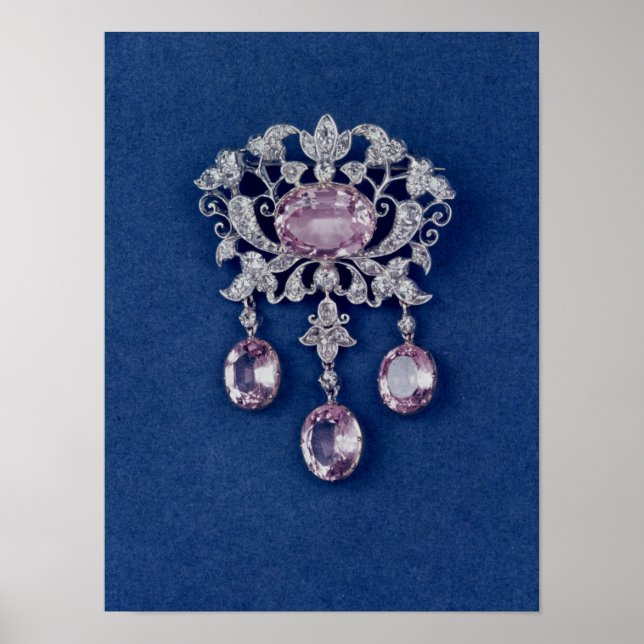 Brooch i form av en blomma, c.1780 poster (Framsidan)