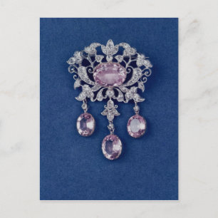 Brooch i form av en blomma, c.1780 vykort