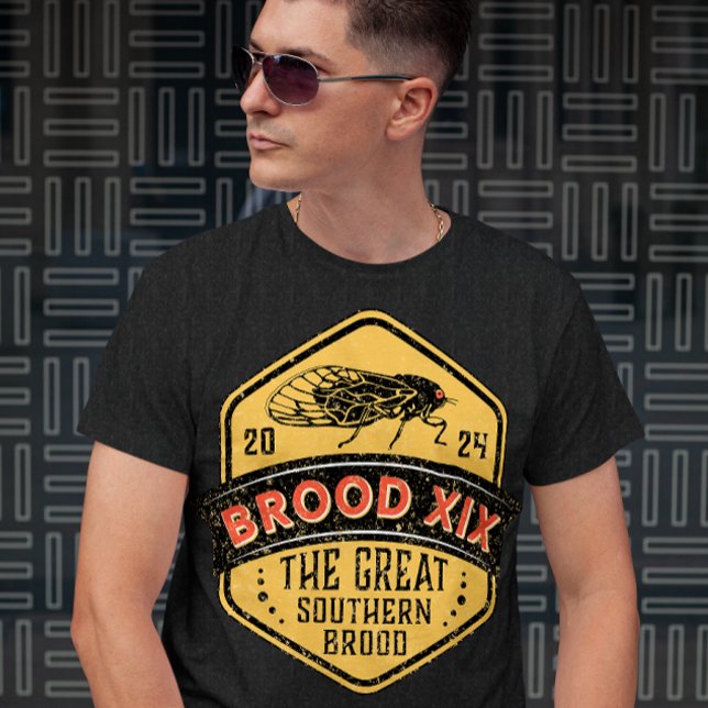Brood XIX Cicadas Underbar Southern Brood Grunge T Shirt (Skapare uppladdad)