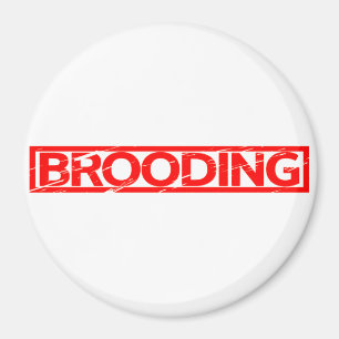 Brooding Frimärke Magnet