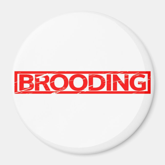 Brooding Frimärke Magnet (Framsidan)