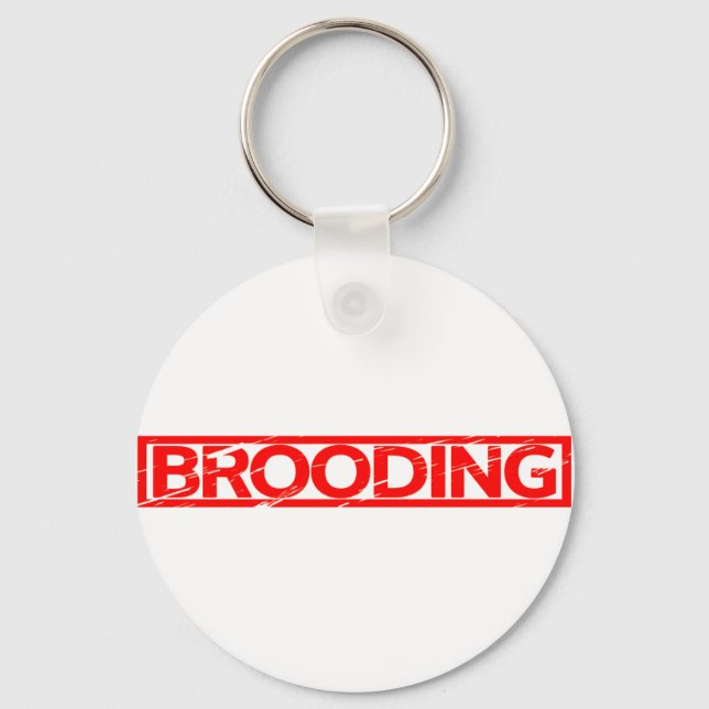 Brooding Frimärke Nyckelring (Framsida)