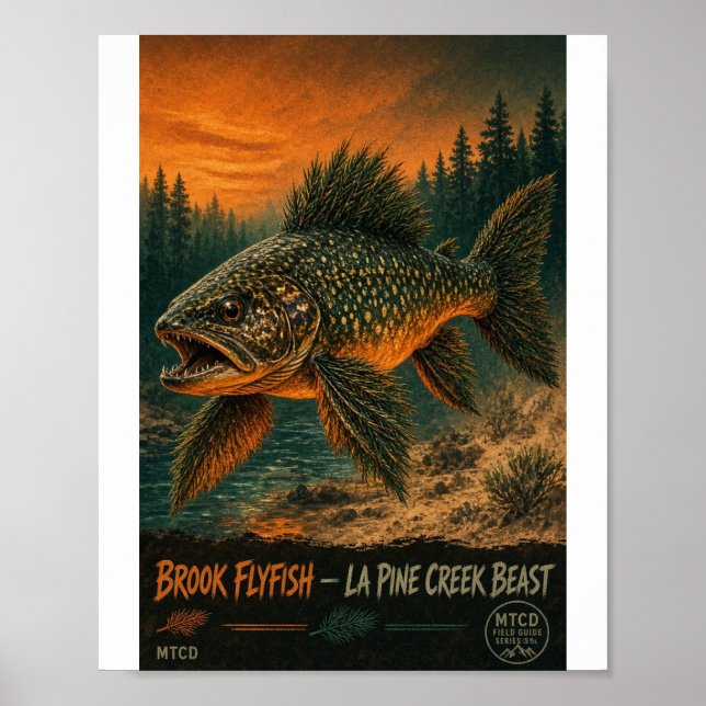 Brook Flyfish La Pine Creek Beast Affisch (Framsidan)