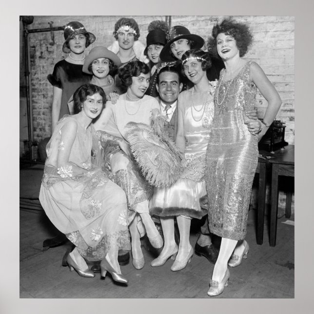 Brook Johns med farbror Sam's Follies: 1924 Poster (Framsidan)