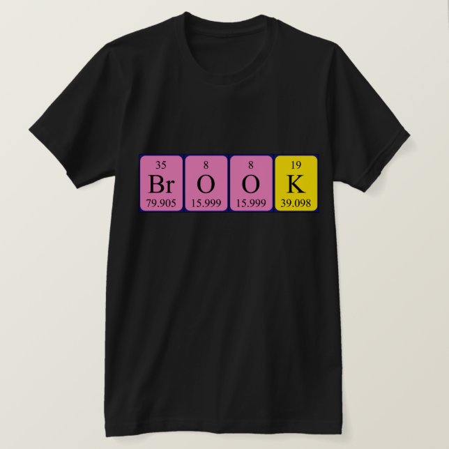 Brook Periodisk skjorta bord namn Tee (Design framsida)