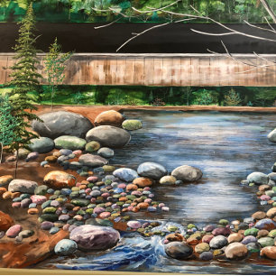 BROOK SCENE LIVING ROOM DINNING OFFICE FYRKANTIG KLOCKA
