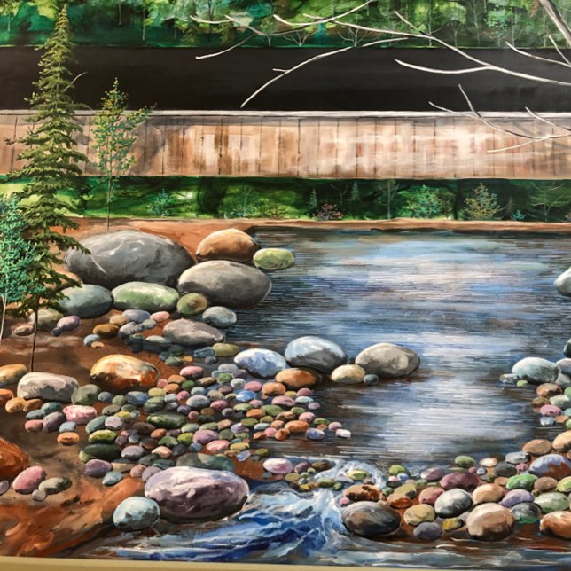 BROOK SCENE LIVING ROOM DINNING OFFICE FYRKANTIG KLOCKA (Skapare uppladdad)