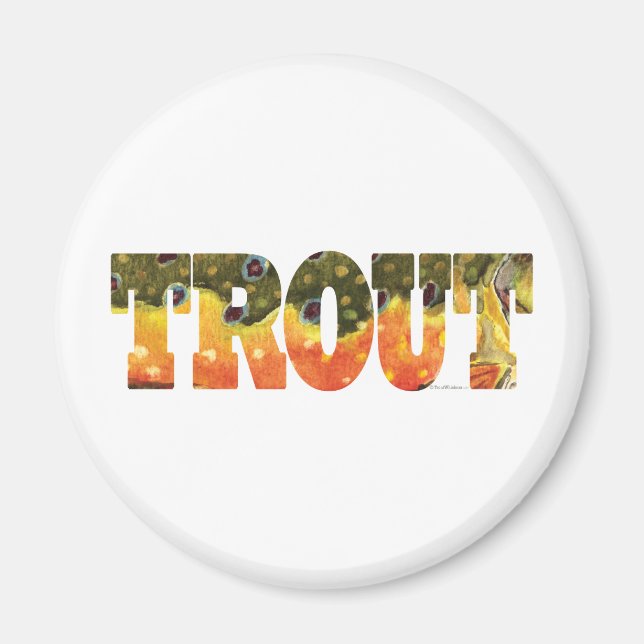 Brook Trout Art Magnet (Framsidan)