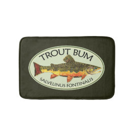 Brook Trout Bum Humoral Flygfiske Badrumsmatta