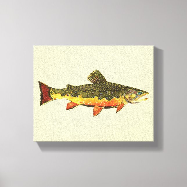 Brook Trout Canvastryck (Framsida)