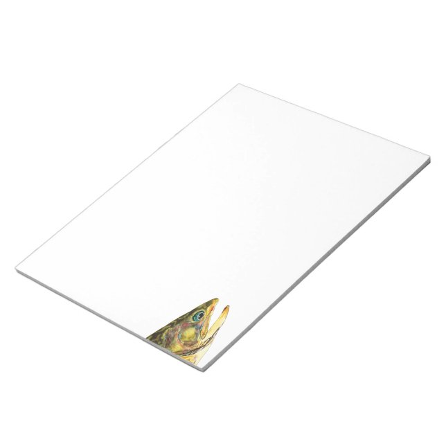 Brook Trout Fisherman Anteckningsblock (Vinklad)