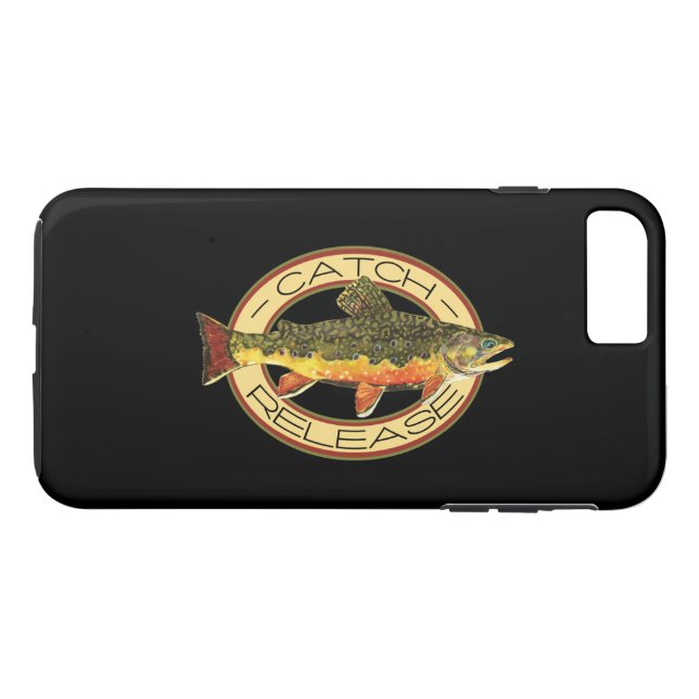 Brook Trout Fishing C and R Case-Mate iPhone Skal (Baksida (horisontal))