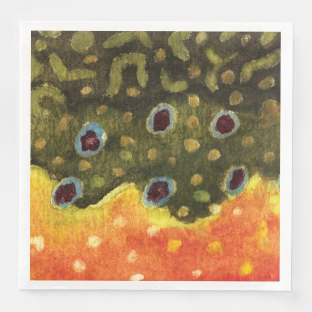 Brook Trout Fishing, Ichthyology Pappersservett (Framsida)