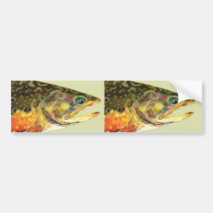 Brook Trout Fishman Bildekal