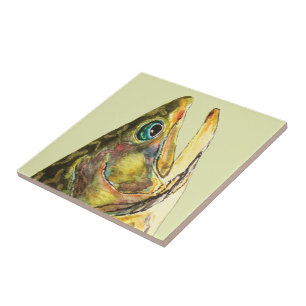 Brook Trout Fishman Kakelplatta