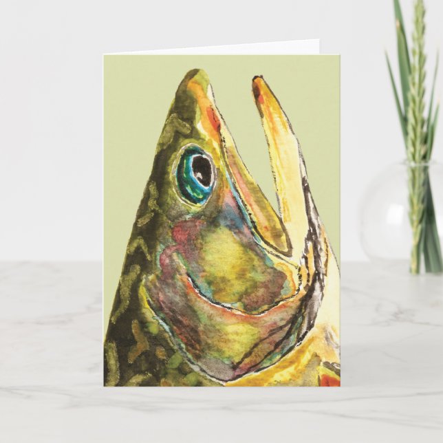 Brook Trout Fishman Kort (Framsida)