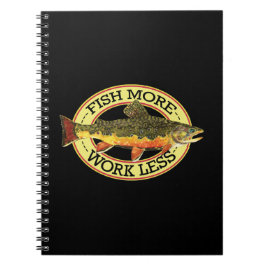 Brook Trout Fly Fishermans Anteckningsbok Med Spiral