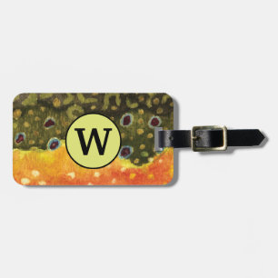 Brook Trout Fly Fishermans Bagagebricka