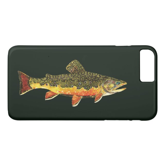 Brook Trout Flygfiske Angler's Case-Mate iPhone Skal (Baksida (horisontal))