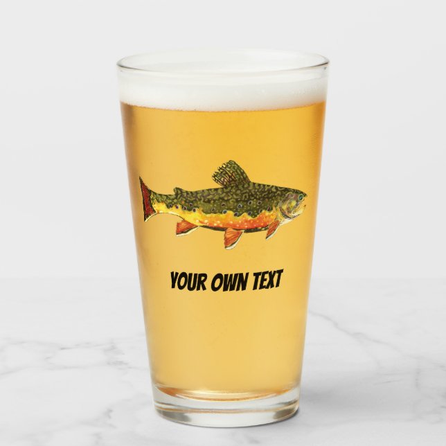 Brook Trout Flygfiske Ichthyolosts Anglers Glaskopp (Framsida fylld)