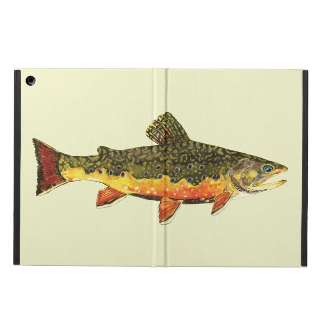 Brook Trout Flygfiske iPad Air Fodral (Utsidan)