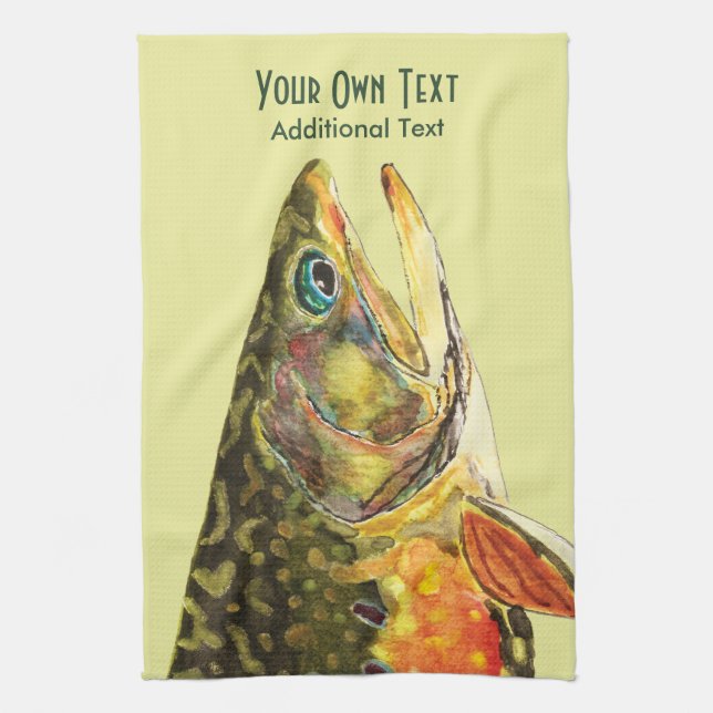 Brook Trout-Flygfisket, Ichthyologi Kökshandduk (Vertikal)