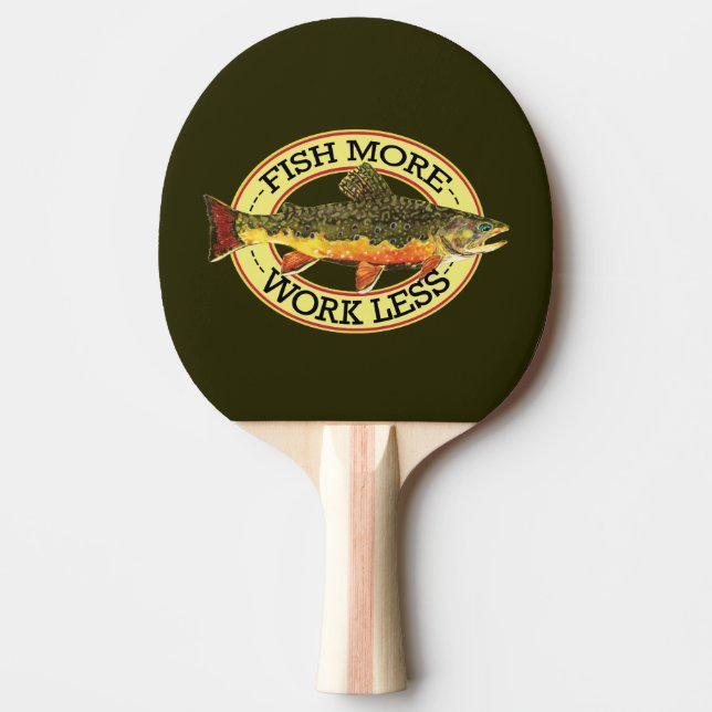 Brook Trout-Flygfisket Pingisracket (Framsidan)